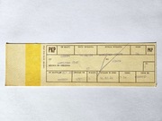 Bilet blankietowy PKP Warszawa Cent. - Konin [ 1991 ]