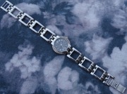 Zegarek LDADPR koperta śr. 25 mm UŻYWANY damski ładny BRANSOLETA