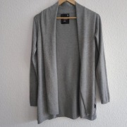 Szary kardigan Diverse S, klasyczny sweter damski, narzutka basic, stan bdb