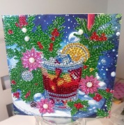 Kartka świąteczna koperta w komplecie 15 x 15 cm