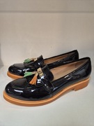 Mokasyny lakierowane skórzane Alexio Giorgio 