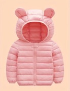 Kurtka dziewczęca pudrowy róż przejściowa 104-110 na 4-5 lat nowa