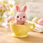 Wielkanocne zajączki zajączek , królik z mydła upominek, prezent 