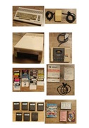 Commodore C64C + Stacja Dyskietek 1541-II + Magnetofon C2N + Kartridże