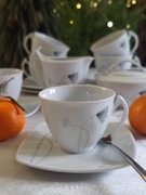 Zestaw do kawy dla 6 osób porcelana Ćmielów/Akcent dek E 716 