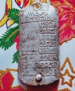 WSK M06  tabliczka znamionowa alu 1956r oryginał 