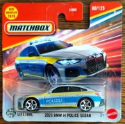 Matchbox 2025 2023 BMW i4 Police Sedan JBR00 80/125 1:64