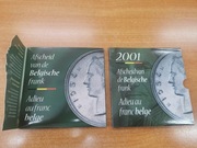 Królestwo Belgii 2001 pożegnanie franka belgijskiego