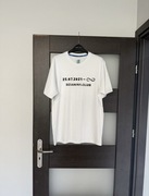 T-shirt męski biały z nadrukiem nowy rozmiar M