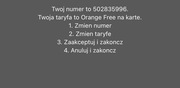 Złoty numer orange  502835996