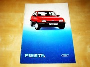 Prospekt Ford Fiesta 1985 brzydka okładka
