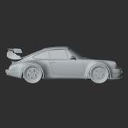 Dekoracja ścienna Porsche z druku 3D