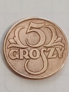 Moneta 5 groszy z 1939r. 