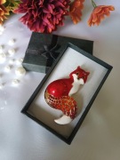 Broszka - Czerwony lisek