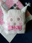 Narzuta-patchwork "Flanelki i sowa"