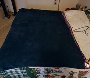 Koc granatowy 130x200cm.