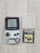Konsola Nintendo Game Boy Color CGB-001 wersja clear + klapka + gra Barca 