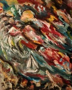 Obraz olejny na płótnie 40 50 abstrakcja 