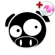 NAKLEJKA NA SAMOCHÓD AUTO LAPTOP - JAPAN PIG