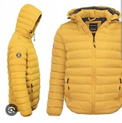 Kurtka męska z kapturem zimowa miejska pikowana