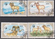 Znaczki używany  Fauna Arkhari 1987  z Mongolia