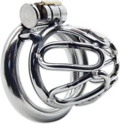 Stalowy pas cnoty, Chastity klatka na penisa Oring 50mm