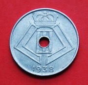 10 Centimes   1938  r -    Belgia     stan !!