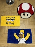 Ręcznie wykonany dywanik Homer Simpson