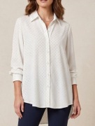 Włoska koszula oversize kryształki cyrkonie blink blink 48 50