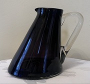 Szklany asymetryczny dzban - szkło artystyczne - Flygfors. Lata 50