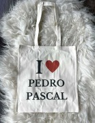 Torba bawełniana torebka tote bag cotton bawełna beżowa pedro pascal 