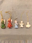 aniołki - ozdoby  na choinkę - 5 sztuk