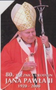 Karty telefoniczne - Papież - 80. rocznica urodzin