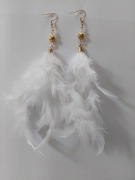 Kolczyki z naturalnych piór 