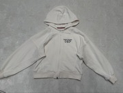 Tommy Hilfiger biała bluza dres zapinana 128 8l modna