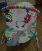 BRIGHT STARTS Leżaczek bujaczek z wibracją Flamingo Vibes jak nowy