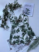 Lniany kombinezon spódnico-spodnie S 36 55% linen