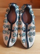 DIOR- sequin sneakers, slip on, rozm.36, floral glitter, stan idealny