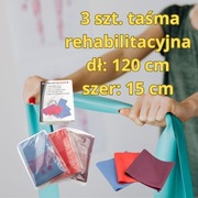 taśma rehabilitacyjna rozciąganie 3 szt.