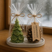 Komplet świec świątecznych | choinka + szyszka+podstawka