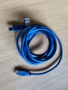 Przedłużacz USB 3m niebieski 