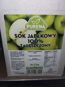 Sok jabłkowy 100% zagęszczony koncentrat syrop PURENA 6x1kg