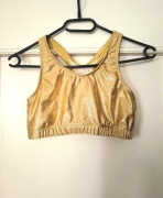 Złoty top Pizzazz Performance Wear pole dance S