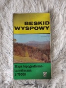 Beskid Wyspowy mapa topograficzno-turystyczna