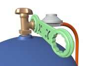 Klucz do butli i kuchenki gazowej (reduktora) typu motylkowego