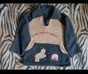 Bluza dziecięca dla chłopca dziewczynki ciepła polar 98 104 Kubuś Puchatek