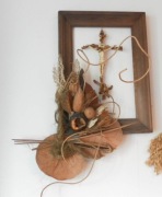 Unikalna kompozycja: Obraz Rzeźba i Krzyż w jednym