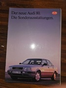 Audi 80 wyposażenie prospekt archiwalny 