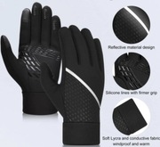 Rękawiczki z polarową podszewką na rower, joggingS