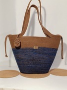 Nowa Torebka Damska Kosz Miejski ze Sznurka Bawełnianego LUNA S Rękodzieło 